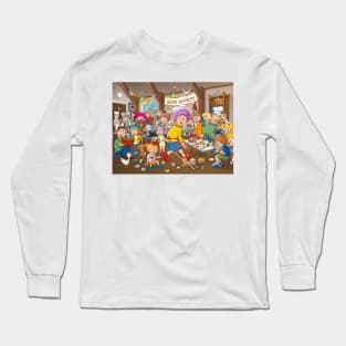 Colorful ‘Bon Appetit’ illustration. Long Sleeve T-Shirt